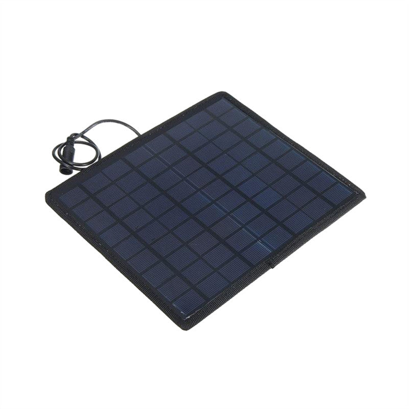 18V 5W Portable Solar Panel Power Battery Charger Backup for Car Boat Automobile Motorcycle Tractor (Battery Not Included)