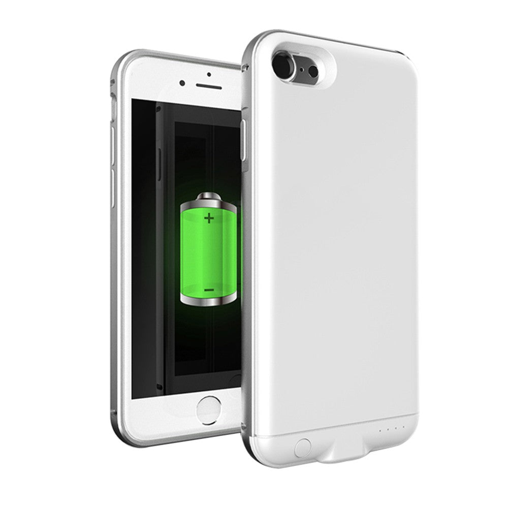 For iPhone 7 8 3000mAh External Back Clip Battery External USB Port Power Bank Charger Pack Backup Battery Case