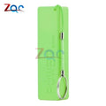New Portable Power Bank 18650 External Backup Battery Charger With Key Chain Green Black Yellow Blue