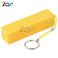 New Portable Power Bank 18650 External Backup Battery Charger With Key Chain Green Black Yellow Blue