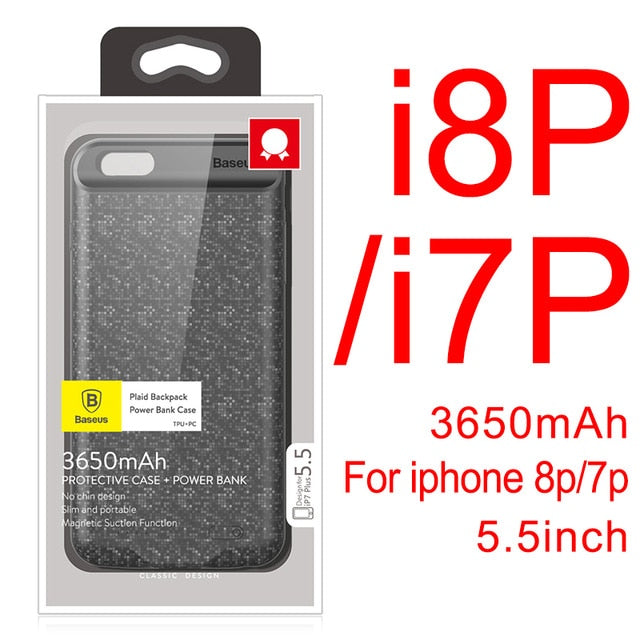 Baseus Battery Charger Case For iPhone X 10 Ultra Slim Power Bank External Backup  Pack Charging Battery Cover For iPhoneX