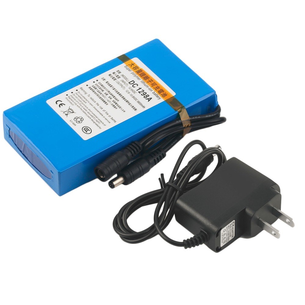 Durable DC 12V 9800MAH Large Capacity Super Powerful Rechargeable Li-ion Battery Backup Li-ion Battery For Camera